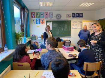 Visite de l'École fondamentale et de l'École secondaire La Clairière à Watermael-Boitsfort